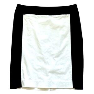 The limited collection Black and White Pencil Skirt colorblock size 8